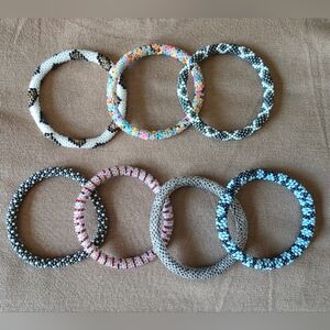 Elegant Multicolor Beaded Bracelet Set